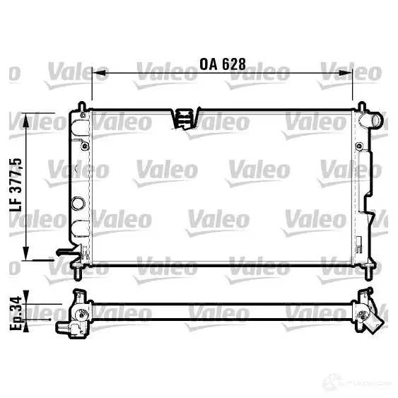 Радиатор охлаждения двигателя VALEO 732350 RM 1472 236505 T8OHO3