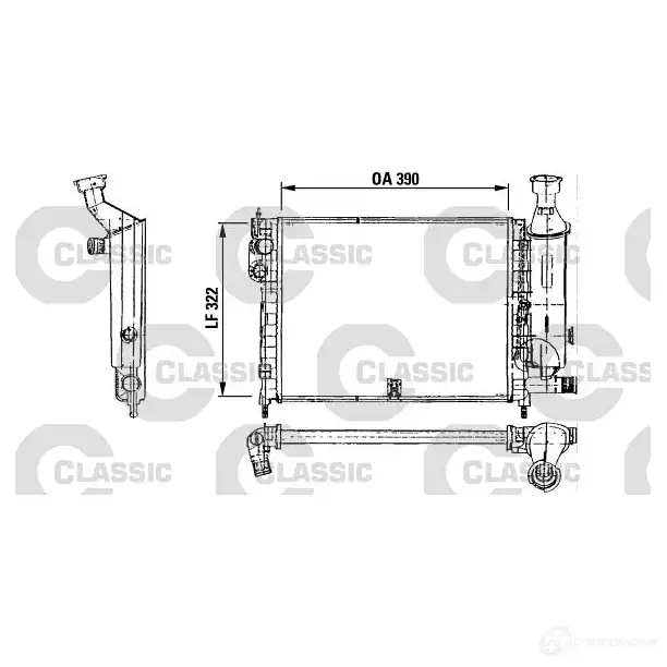 Радиатор охлаждения двигателя VALEO EXOTZKD 230491 220670 TA6 25