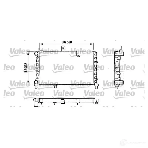 Радиатор охлаждения двигателя VALEO 051XVB 811057 TA4 50 239818