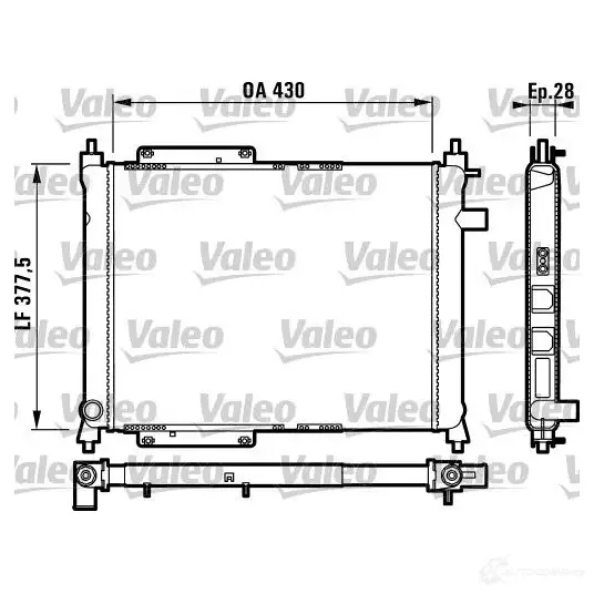 Радиатор охлаждения двигателя VALEO TH298 236687 732759 RM1 173