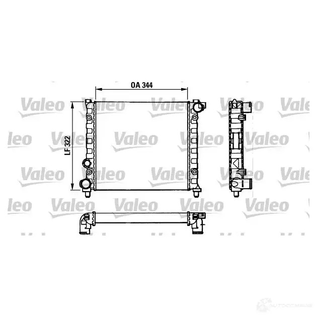 Радиатор охлаждения двигателя VALEO 7W6MLGB 883921 245578 T A400