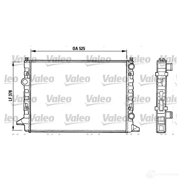 Радиатор охлаждения двигателя VALEO TH092 236063 731007 R M1035