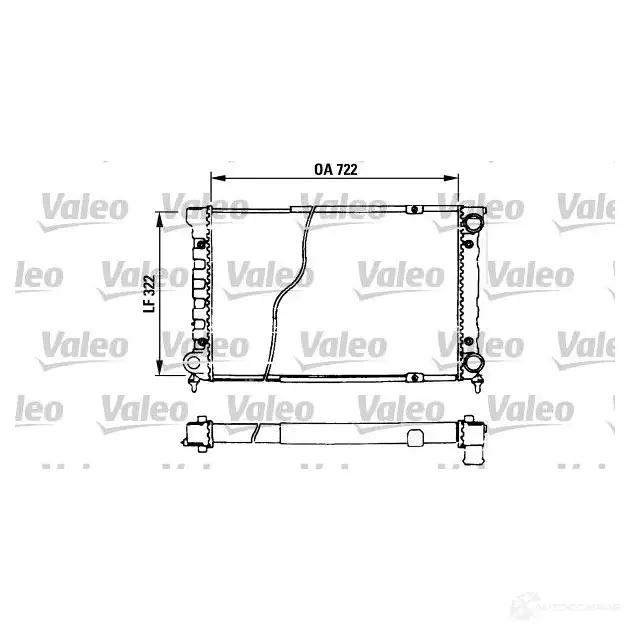 Радиатор охлаждения двигателя VALEO 235972 TA67 6 730629 LSEDJH изображение 0