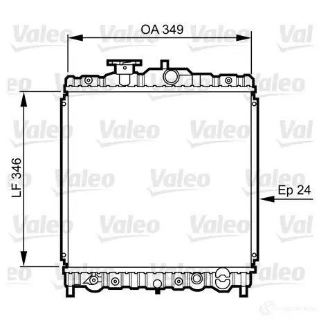 Радиатор охлаждения двигателя VALEO 236242 3276427314588 6GW 4I 731458 изображение 0