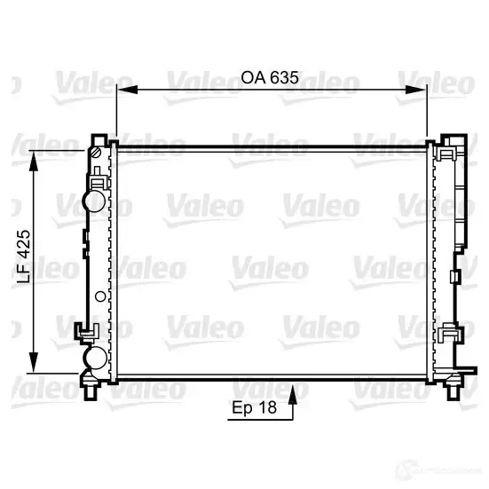 Радиатор охлаждения двигателя VALEO 732544 3276427325447 R BYDJ 236585 изображение 0