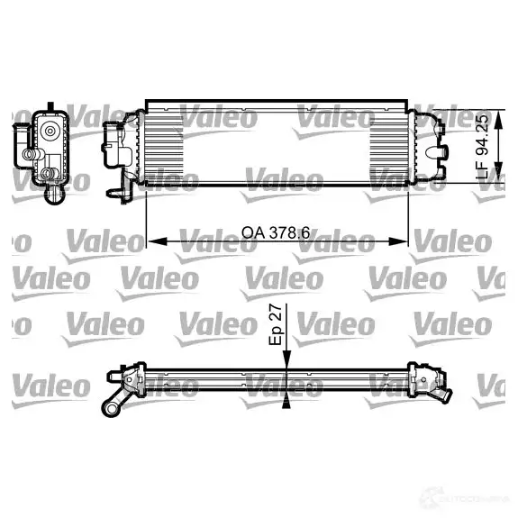 Радиатор охлаждения двигателя VALEO 3276427355611 237541 2Y Y0J8L 735561 изображение 0