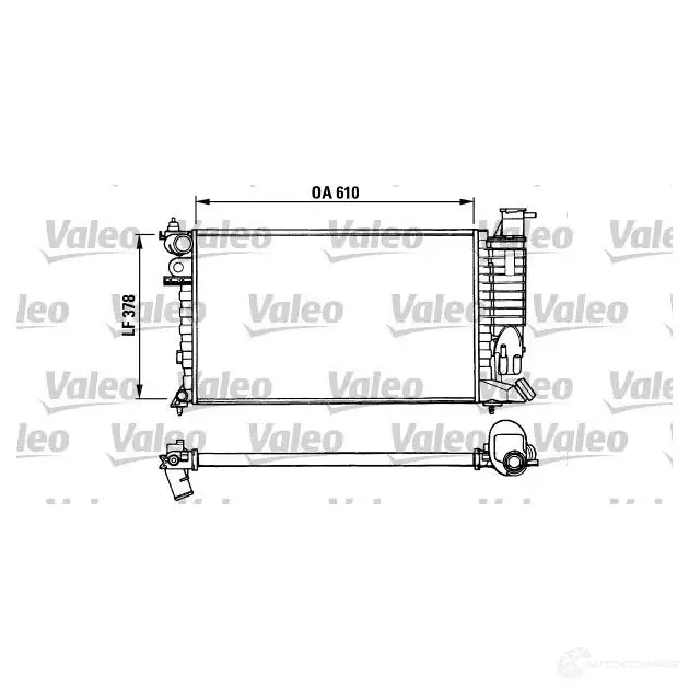 Радиатор охлаждения двигателя VALEO 731010 236066 RM 1011 TH094 изображение 0