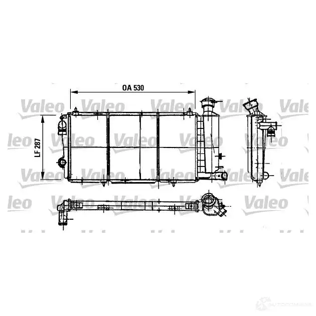 Радиатор охлаждения двигателя VALEO 3276427308976 730897 ZL FU3 236009 изображение 0