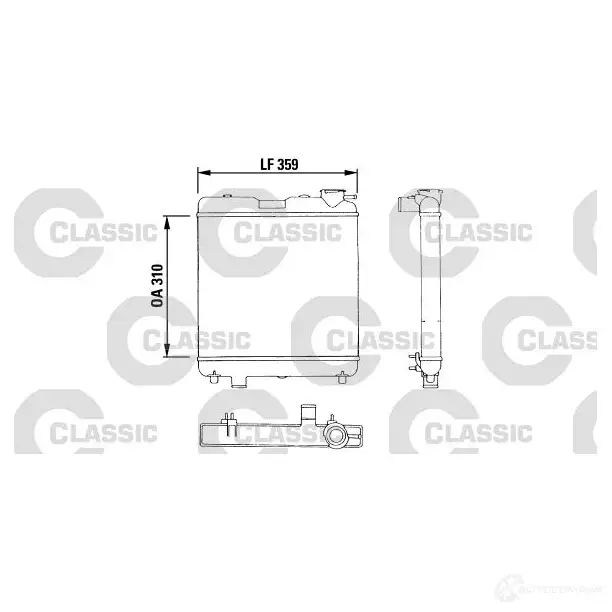 Радиатор охлаждения двигателя VALEO 383053 YDWYUH TA 439 1197961799