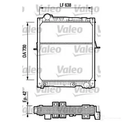 Радиатор охлаждения двигателя VALEO 235936 730543 5RN7A7 R R050