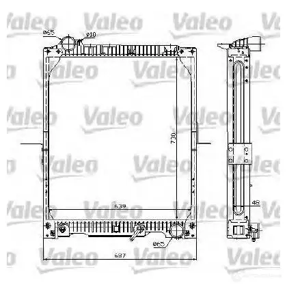 Радиатор охлаждения двигателя VALEO 3276427329933 PG N0G 732993 236802 изображение 0