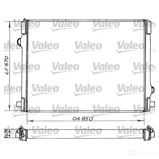 Радиатор охлаждения двигателя VALEO 730608 1117657486 15428 16 3V326
