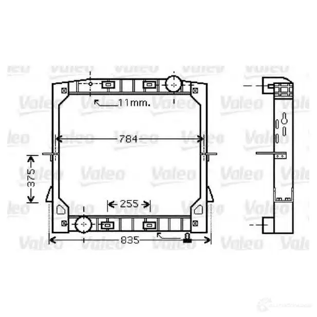 Радиатор охлаждения двигателя VALEO 3276427334128 733412 236827 E6P1V DM