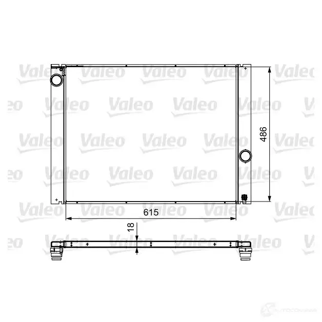 Радиатор охлаждения двигателя VALEO 734898 237299 ZH BLTDY 3276427348989 изображение 0