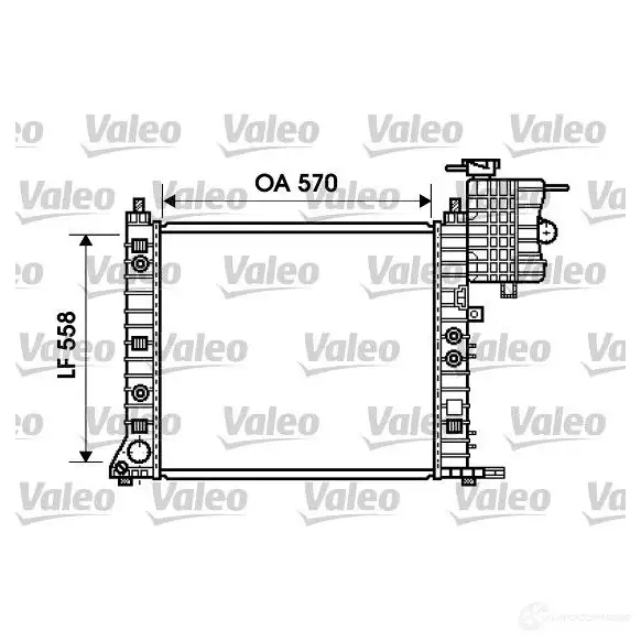 Радиатор охлаждения двигателя VALEO 237271 5CL ST 734806 3276427348064