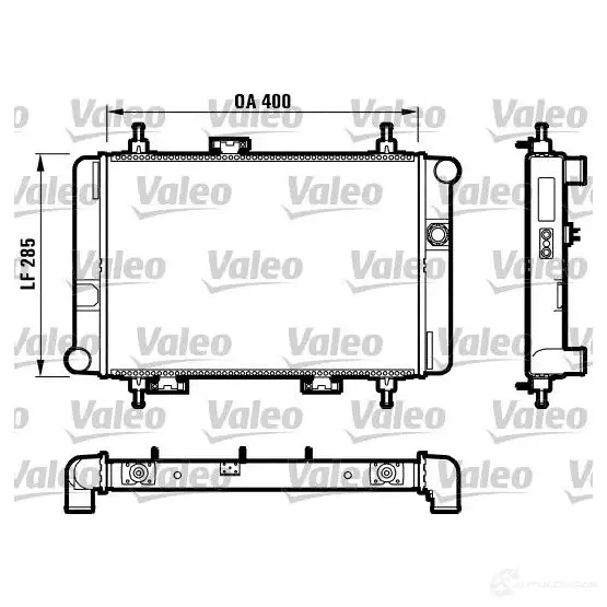 Радиатор охлаждения двигателя VALEO 235964 MCG7IX 730592 RM11 48