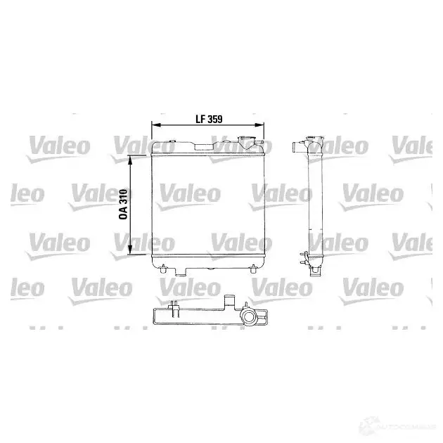 Радиатор охлаждения двигателя VALEO 883053 245491 TA18 0 TA439