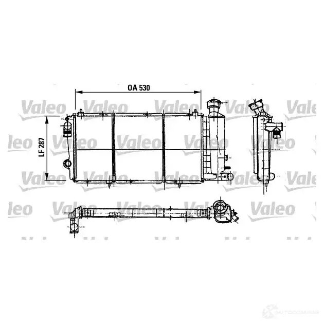 Радиатор охлаждения двигателя VALEO 3276427308969 730896 QZI QD0 236008
