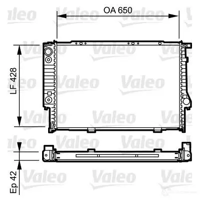 Радиатор охлаждения двигателя VALEO 3276427344219 1206138978 LJJ WQ 734421