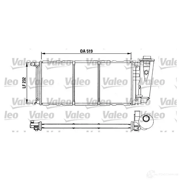 Радиатор охлаждения двигателя VALEO VR5CE1S TA75 8 730840 5993312