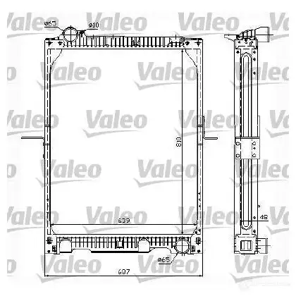Радиатор охлаждения двигателя VALEO 5UN L8 236796 732987 3276427329872