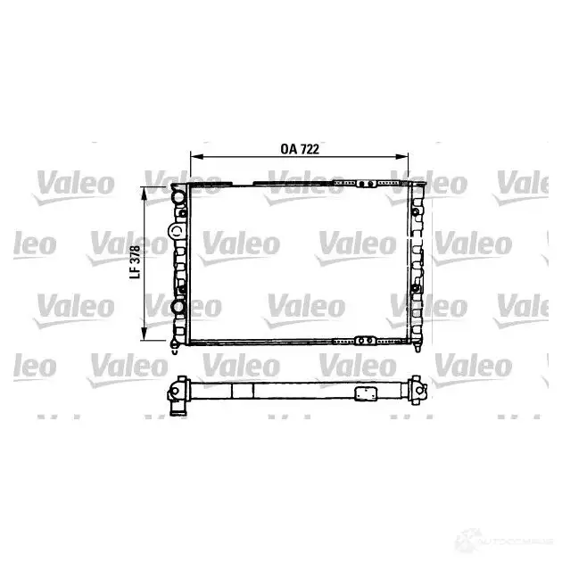 Радиатор охлаждения двигателя VALEO 730971 BA8JPSJ TA88 4 236041