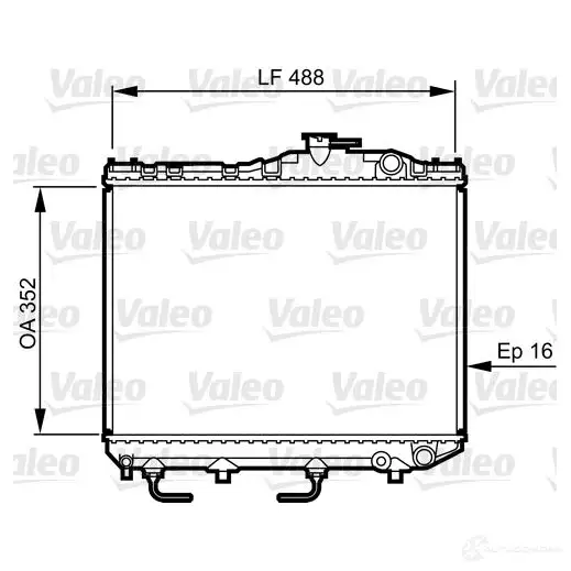 Радиатор охлаждения двигателя VALEO 235890 730465 3276427304657 O VY27VY