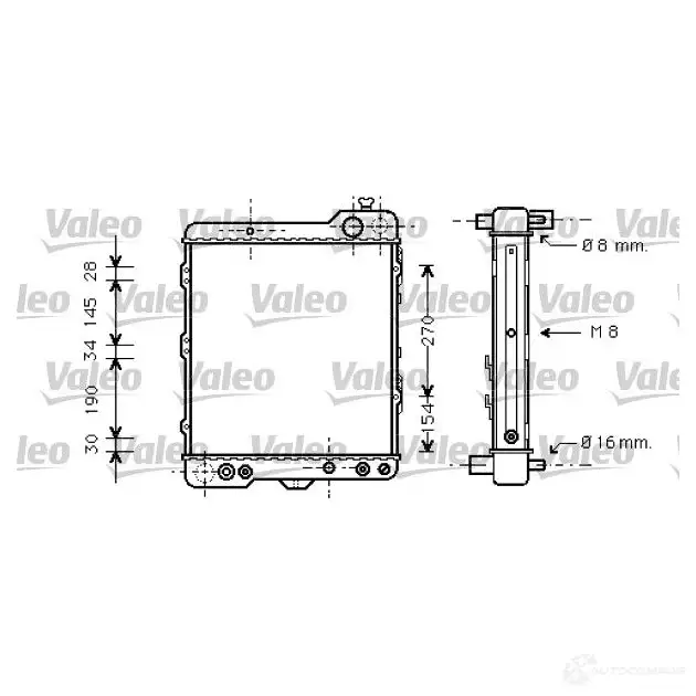 Радиатор охлаждения двигателя VALEO K VUBTP9 3276427317602 731760 236385