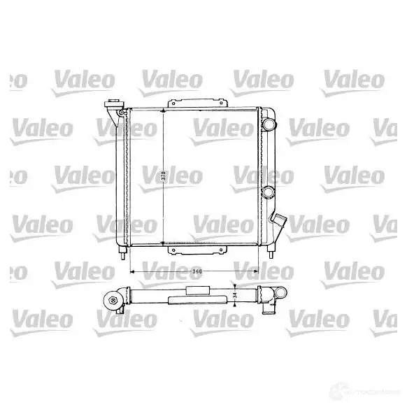 Радиатор охлаждения двигателя VALEO 883959 TA1 81 DNJU3T 245584
