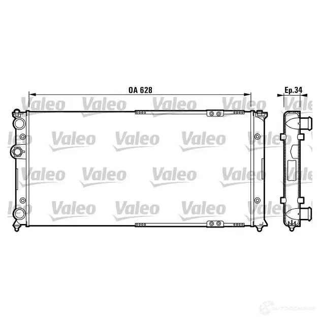 Радиатор охлаждения двигателя VALEO R M1131 236170 731264 48AMFWM