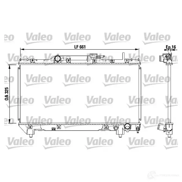 Радиатор охлаждения двигателя VALEO 5992360 QN 670VK 3276427315660 731566