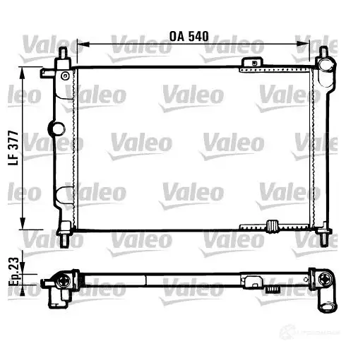 Радиатор охлаждения двигателя VALEO RM114 1 731551 236287 TH141 изображение 0