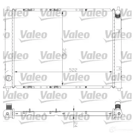 Радиатор охлаждения двигателя VALEO 734354 237114 3276427343540 WFI PC6