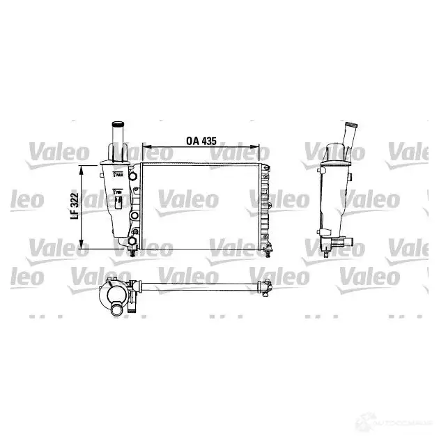 Радиатор охлаждения двигателя VALEO R M136 1PUEV 236046 730976
