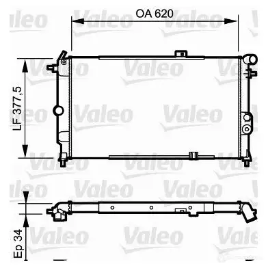 Радиатор охлаждения двигателя VALEO TH129 RC10 34 236133 731174 изображение 0