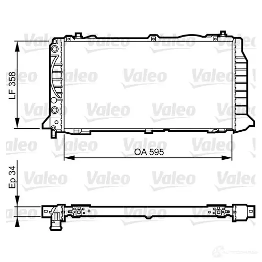Радиатор охлаждения двигателя VALEO 3276427315011 236261 731501 X0 ZWSI0