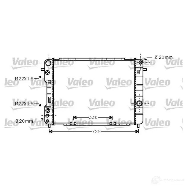 Радиатор охлаждения двигателя VALEO YU FT7D 3276427343892 734389 237130