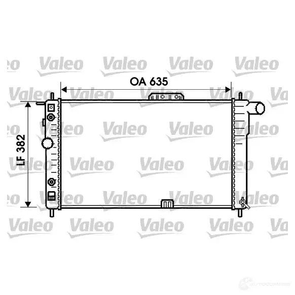 Радиатор охлаждения двигателя VALEO HFL6 1 3276427345964 237199 734596 изображение 0