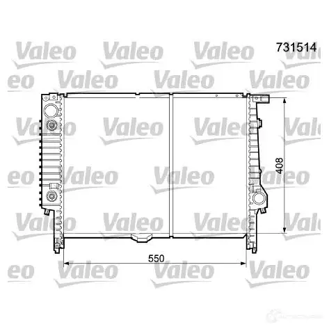 Радиатор охлаждения двигателя VALEO 236268 3276427315141 731514 XMQG 2QL