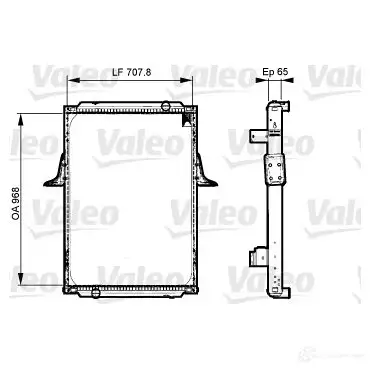 Радиатор охлаждения двигателя VALEO 733532 3276427335323 M5 VND 236904
