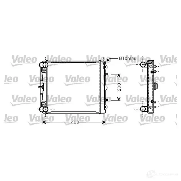 Радиатор охлаждения двигателя VALEO R F489 3276427348279 734827 237275