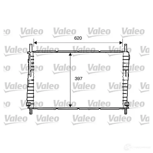 Радиатор охлаждения двигателя VALEO 3276427342871 734287 MO GLA 237079