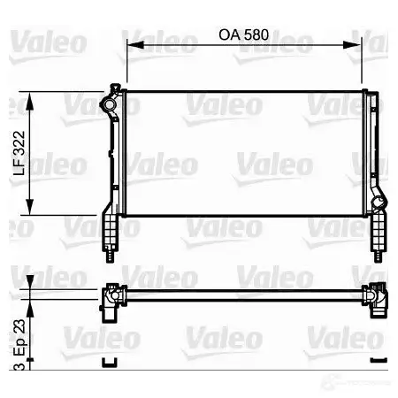 Радиатор охлаждения двигателя VALEO DVQJL T 3276427351729 237418 735172