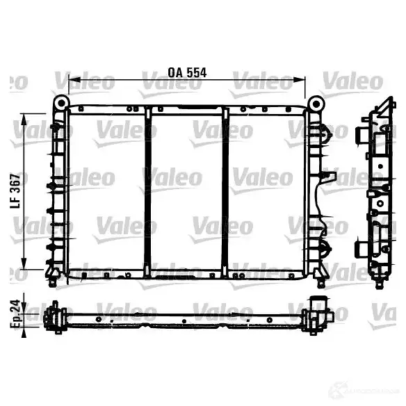 Радиатор охлаждения двигателя VALEO 236309 R C118 TH203 731590