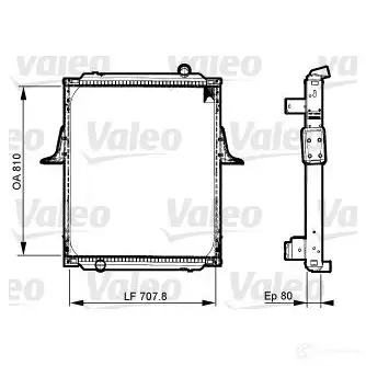 Радиатор охлаждения двигателя VALEO 7X8H R8K 733534 3276427335347 236906 изображение 0