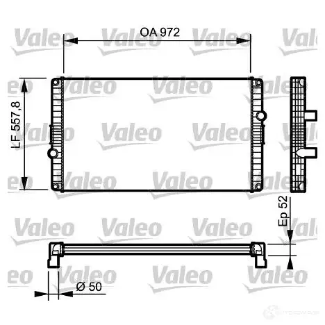 Радиатор охлаждения двигателя VALEO 236873 P AOV4R 733501 3276427335019
