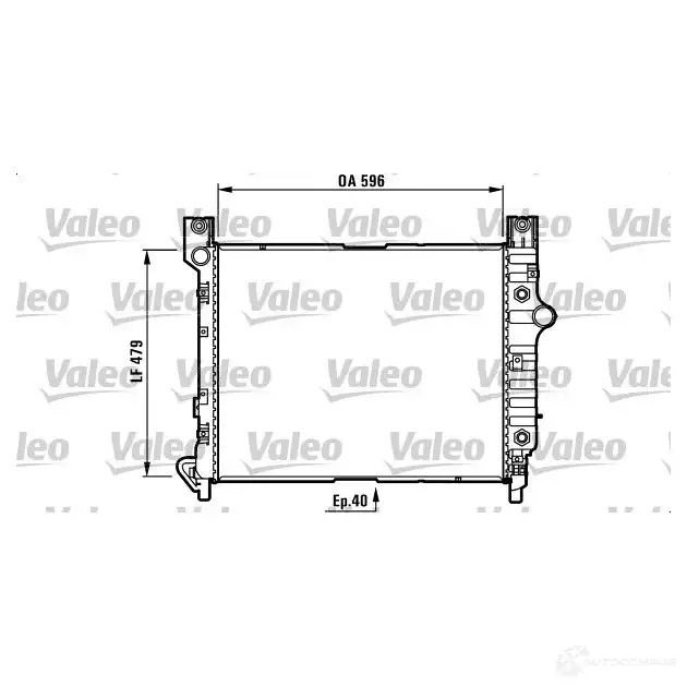 Радиатор охлаждения двигателя VALEO 1423055739 3276427326222 J6VTQ 4 732622