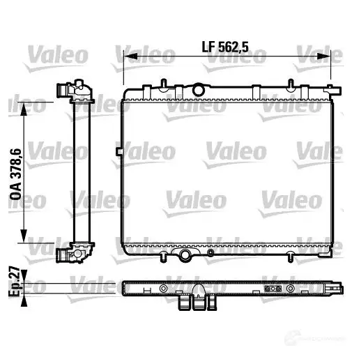 Радиатор охлаждения двигателя VALEO 236753 3276427328936 CS H2SK2 732893 изображение 0
