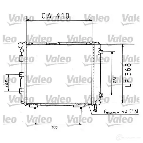 Радиатор охлаждения двигателя VALEO 3276428193823 819382 7M1CN6 H 1206197478