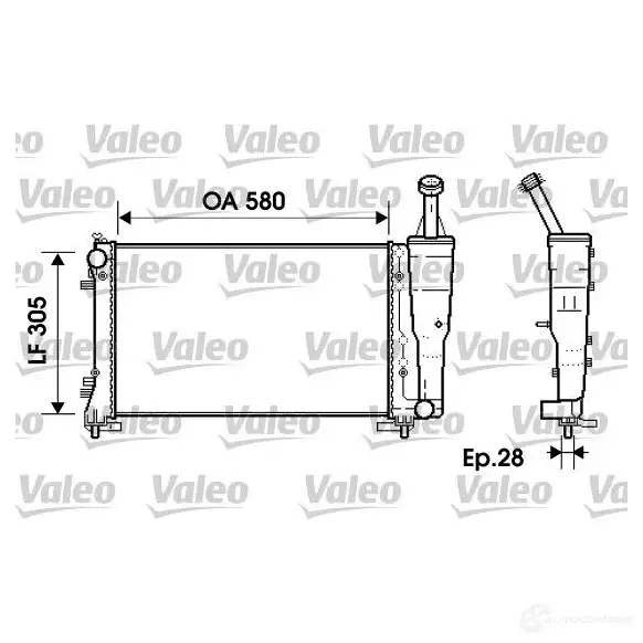 Радиатор охлаждения двигателя VALEO 3276427343625 237116 734362 WTGQ 8G